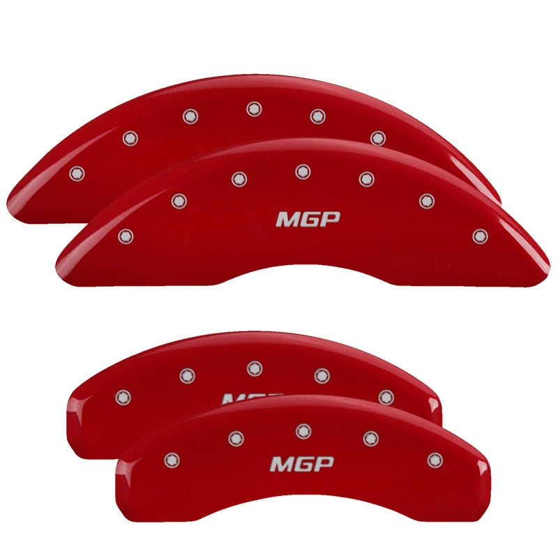 MGP 4 Caliper Covers Engraved Front & Rear MGP Yellow finish black ch