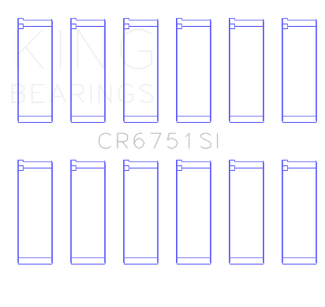 King Engine Bearings 97-07 Ford 2.5L/2.9L/3.0L (Size STD) Rod Bearing Set