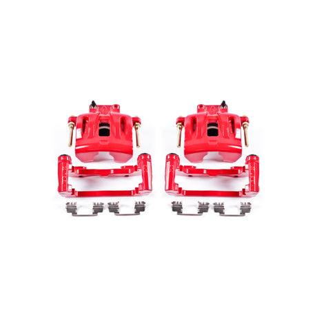 Power Stop 05-11 Chrysler 300 Front Red Calipers w/Brackets - Pair