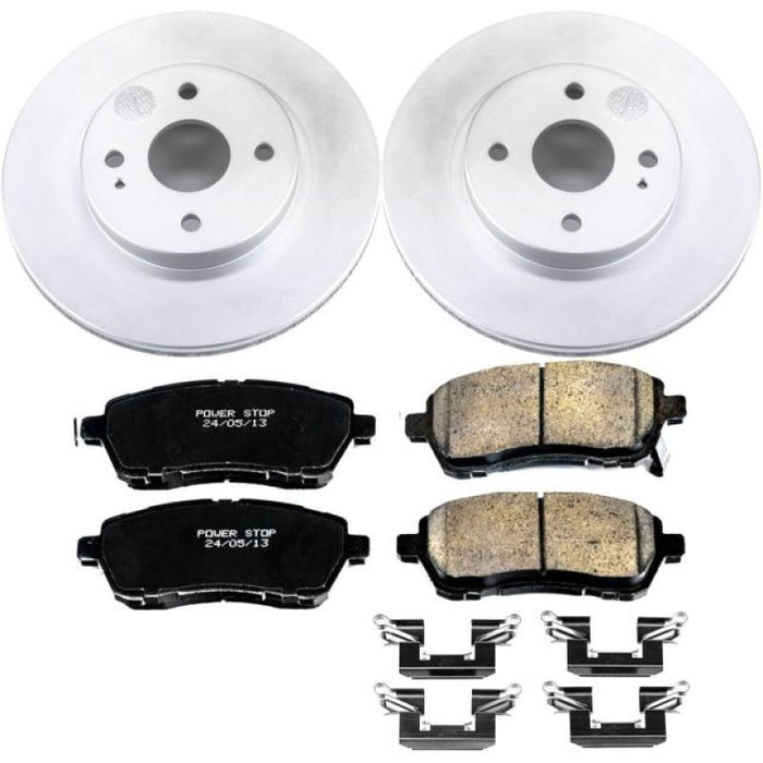 Power Stop 11-14 Mazda 2 Front Z17 Evolution Geomet Coated Brake Kit