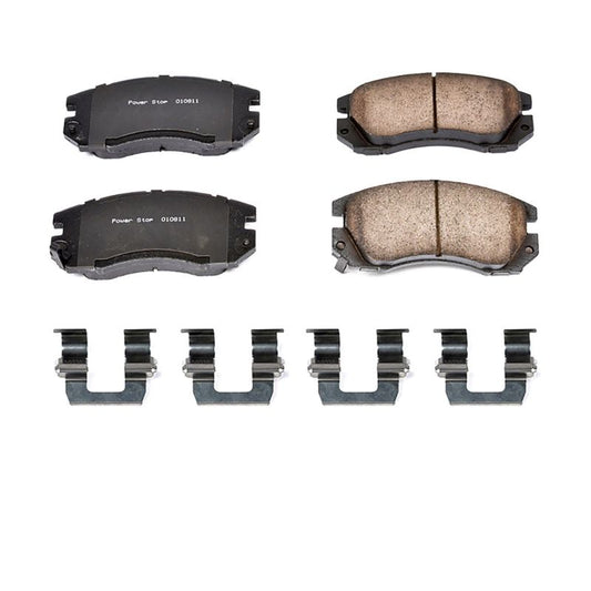 Power Stop 91-94 Subaru Legacy Front Z17 Evolution Ceramic Brake Pads w/Hardware