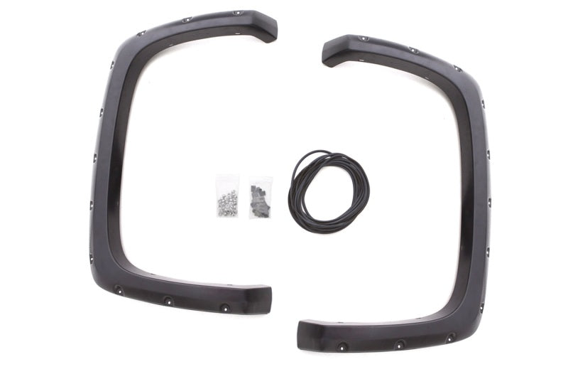 Lund 07-13 GMC Sierra 1500 RX-Rivet Style Textured Elite Series Fender Flares - Black (2 Pc.)