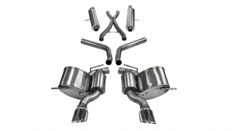 Corsa 12-14 Jeep Grand Cherokee 6.4L V8 Polished Sport Cat-Back Exhaust