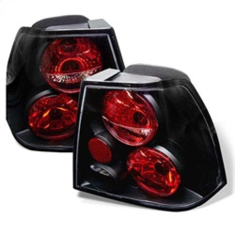 Spyder Volkswagen Jetta 99-04 Euro Style Tail Lights Black ALT-YD-VJ99-BK