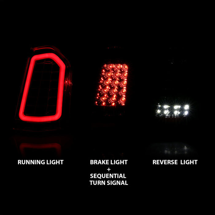 ANZO 11-14 Chrysler 300 LED Taillights Chrome w/ Sequential