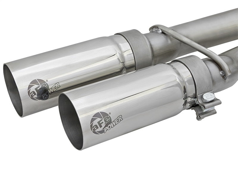 aFe POWER Rebel Series 2-1/2in 409 SS Cat Back Exhaust w/ Polished Tips 16-17 Nissan Titan V8 5.6L