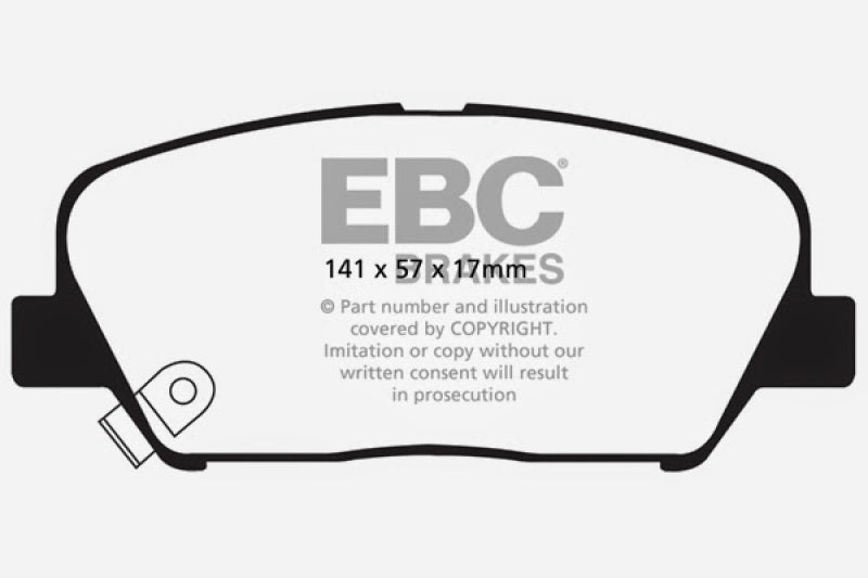 EBC 09+ Hyundai Genesis Coupe 2.0 Turbo Redstuff Front Brake Pads