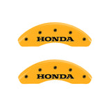 MGP 4 Caliper Covers Engraved Front Honda Rear CR-V Yellow Finish Black Char 2009 Honda CR-V