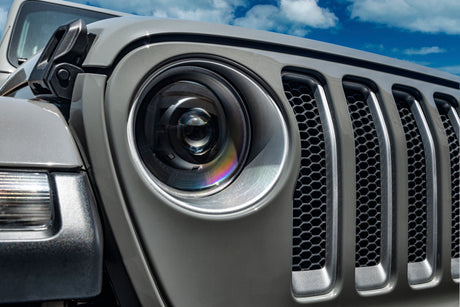 Oracle Oculus BiLED Projector Headlights for Jeep JL/Gladiator JT  Satin Silver 5500K