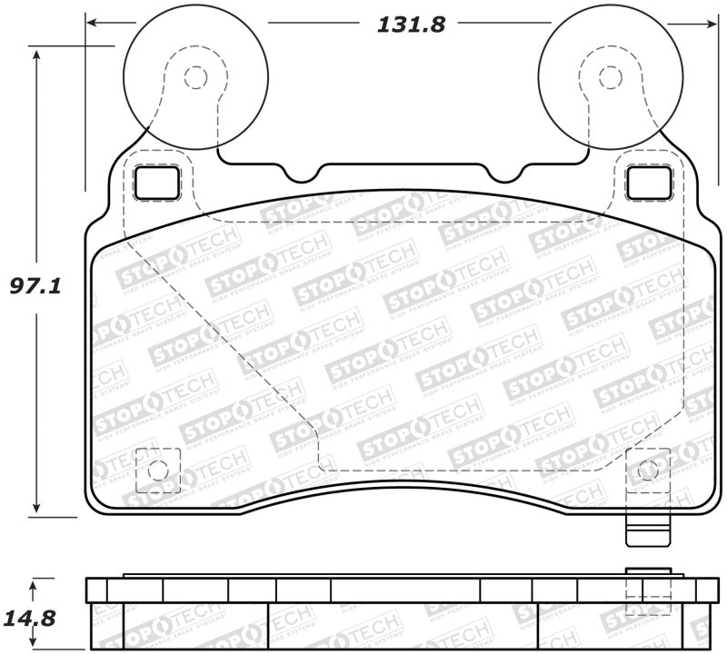 StopTech Performance 14-19 Cadillac CTS Front Brake Pads