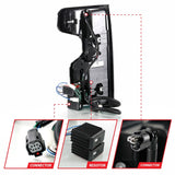 ANZO 19-21 Chevy Silverado Work Truck Full LED Taillights Blk Housing Clear Lens G2 (w/C light Bars)