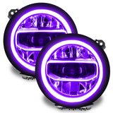 Oracle Jeep Wrangler JL/Gladiator JT RGB+W Headlight DRL Kit - ColorSHIFT w/o Cntrl