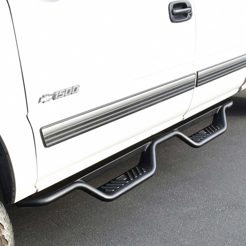 Westin 99-13 Chevrolet Silverado 1500 (Ext. Cab) Outlaw Drop Nerf Step Bars - Textured Black