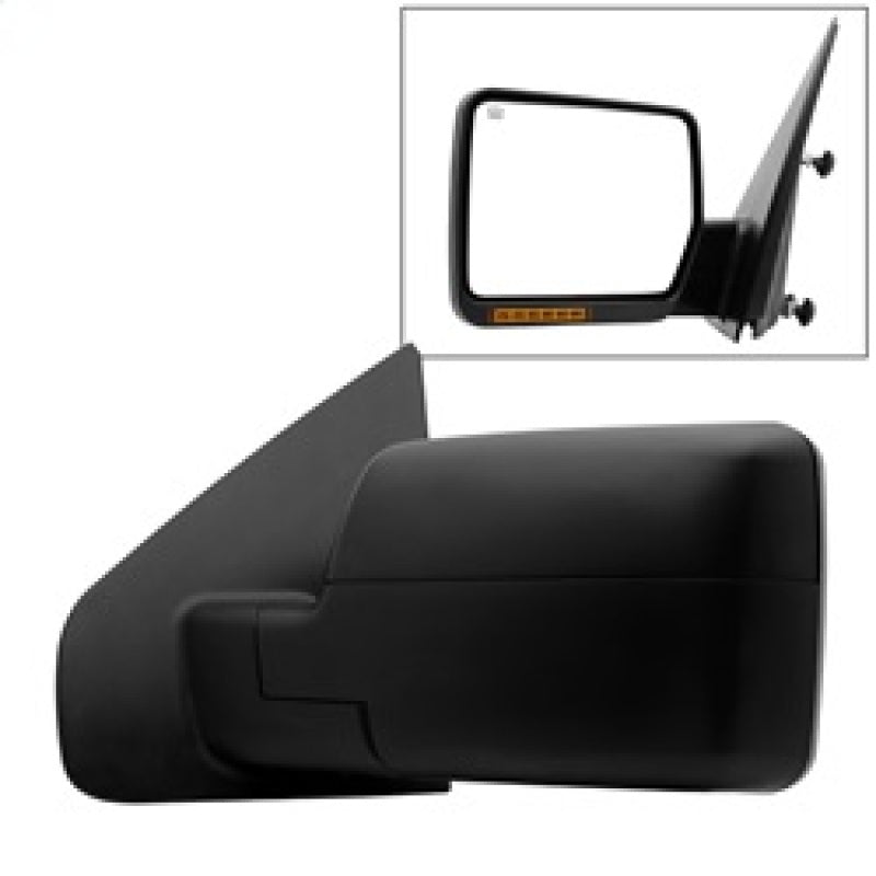 xTune Ford F150 04-06 Power Heated Amber LED Signal OE Mirror Left MIR-03348AEBH-P-L