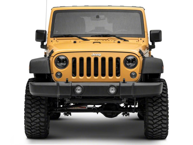 Raxiom 07-18 Jeep Wrangler JK 7-In LED Headlights- Blk Housing (Clear Lens)