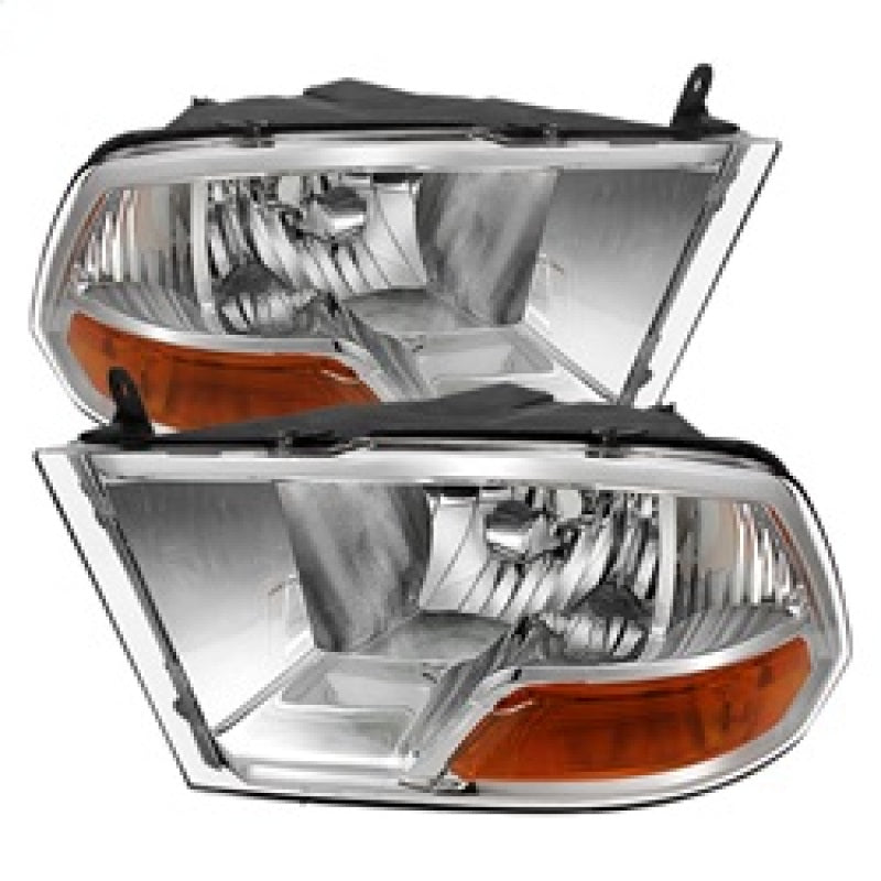 xTune Dodge Ram 1500 09-12 ( Non Quad Headlights ) Crystal Headlights Chrome HD-JH-DR09-AM-C