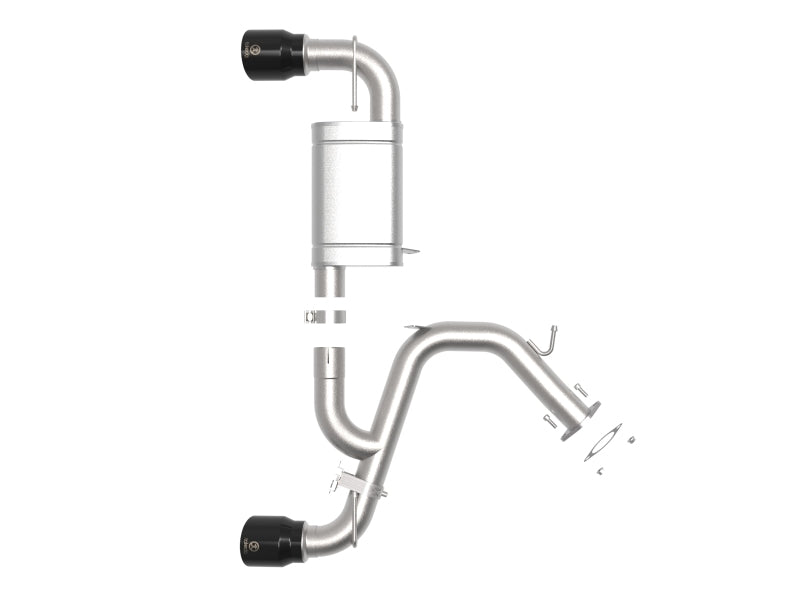 aFe 21-22 Hyundai Veloster N L4-2.0L Takeda 3in 304 SS Axle-Back Exhaust System w/ Black Tip