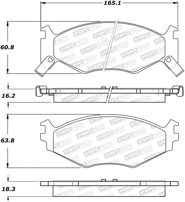 StopTech Street Brake Pads - Front