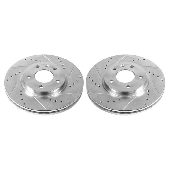 Power Stop 17-19 Buick LaCrosse Front Evolution Drilled & Slotted Rotors - Pair