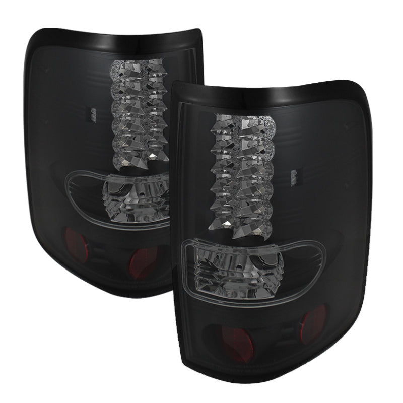 Spyder Ford F150 side 04-08 (Not Fit Heritage & SVT)LED Tail Lights Blk Smke ALT-YD-FF15004-LED-BSM