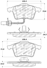 StopTech Performance 07-09 Mazda 3 Front Brake Pads