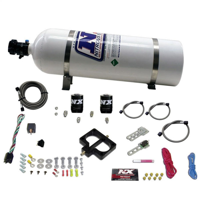 Nitrous Express Dodge TBI (Magnum) Nitrous Plate Kit (Magnum Engine) w/15lb Bottle