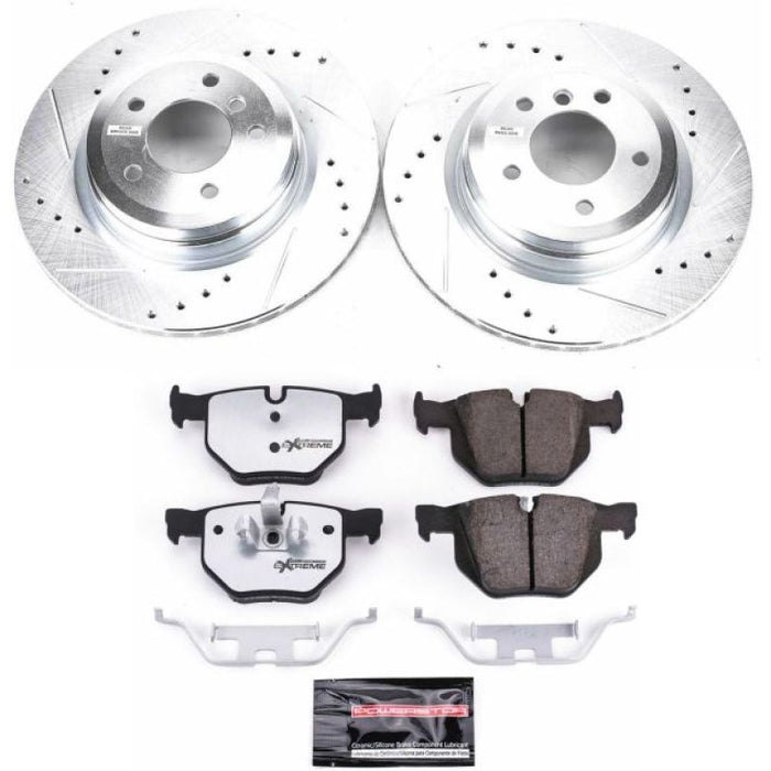 Power Stop 13-15 BMW X1 Rear Z26 Street Warrior Brake Kit