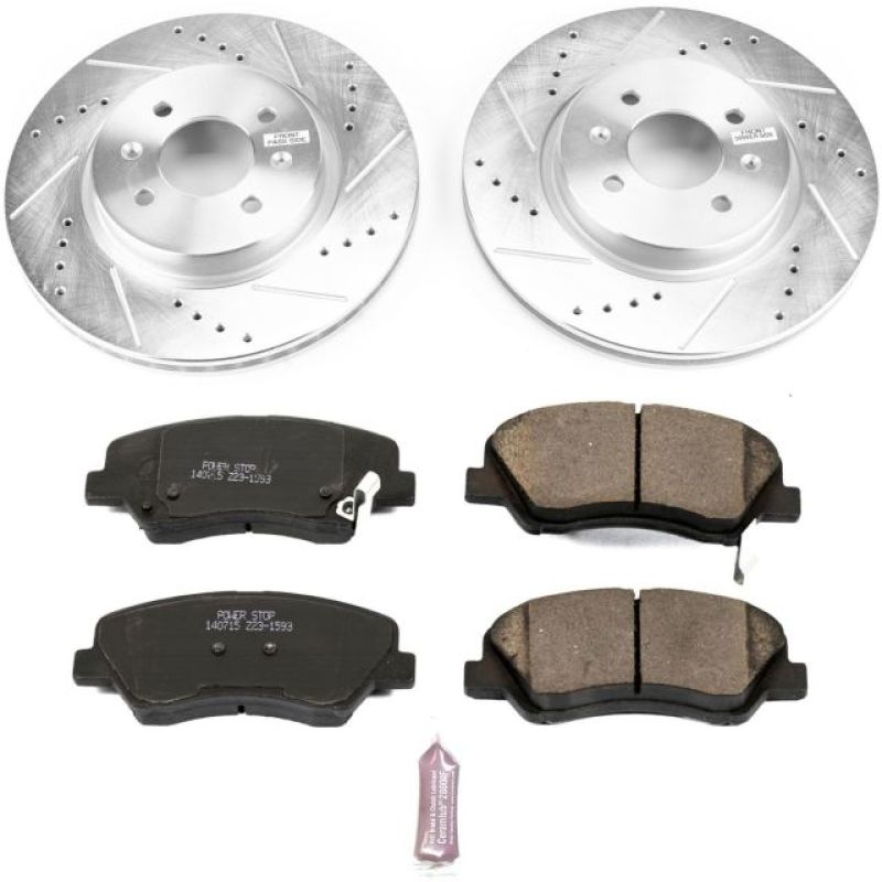 Power Stop 12-18 Kia Rio Front Z23 Evolution Sport Brake Kit