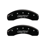 MGP 4 Caliper Covers Engraved Front & Rear Lightning Black finish silver ch