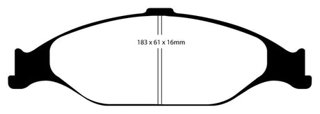 EBC 99-04 Ford Mustang 3.8 Redstuff Front Brake Pads