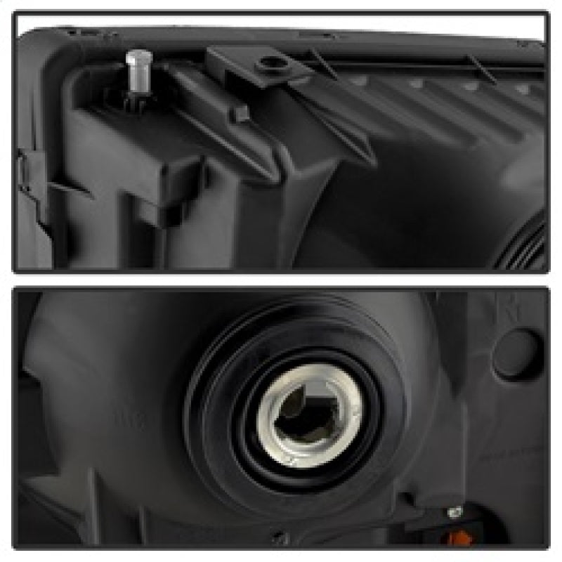 xTune Ford F250/350/450 Super Duty 05-07 Crystal Headlights Black Smoked HD-JH-FS05-AM-BSM