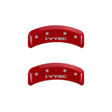 MGP 4 Caliper Covers Engraved Front & Rear i-Vtec Yellow finish black ch