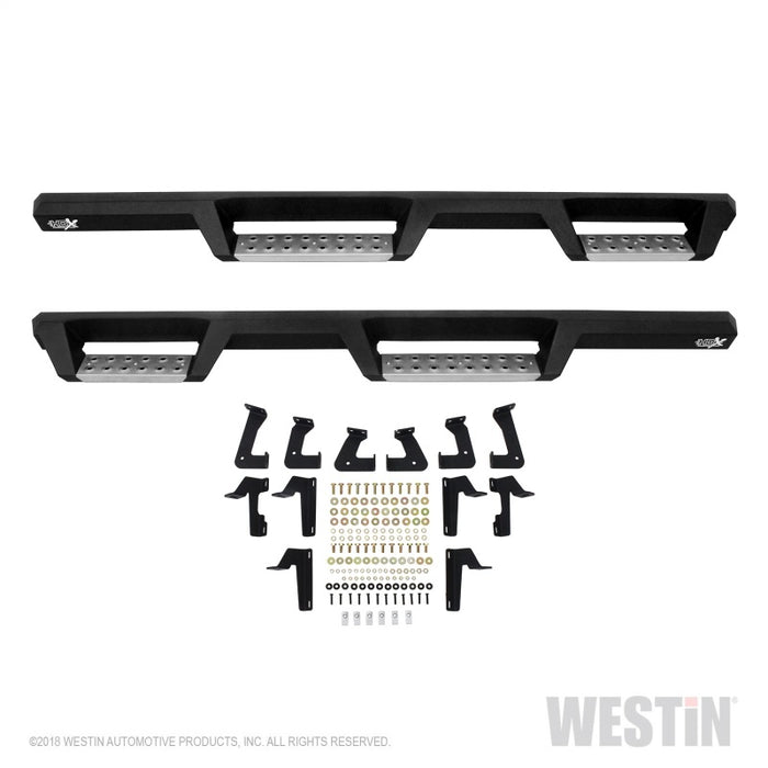 Westin 07-18 Jeep Wrangler JKU 4dr. HDX Stainless Drop Nerf Step Bars - Tex. Blk