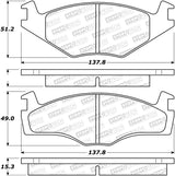 StopTech 85-93 Volkswagen Cabriolet Street Performance Front Brake Pads