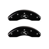 MGP 4 Caliper Covers Engraved Front & Rear Circle K/Kia Black Finish Silver Char 2013 Kia Optima