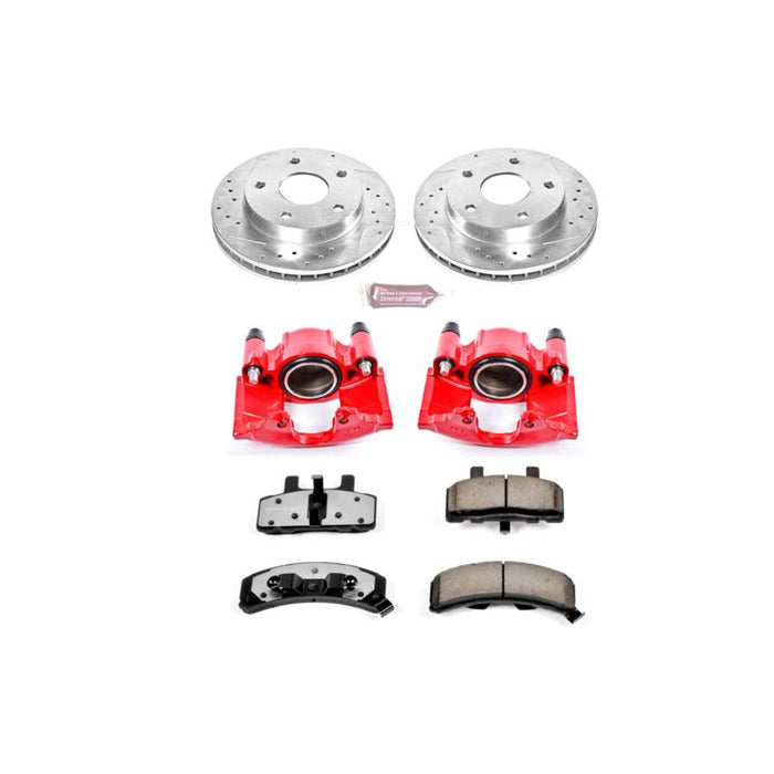 Power Stop 94-99 Dodge Ram 1500 Front Z36 Truck & Tow Brake Kit w/Calipers