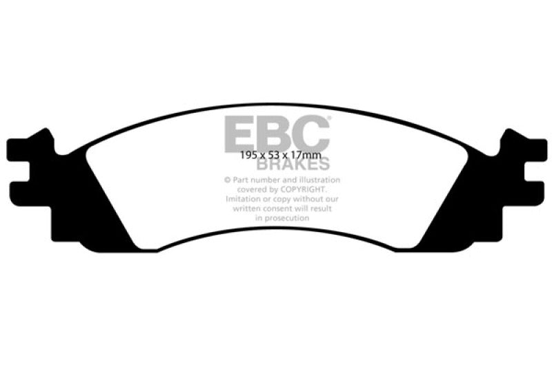 EBC 06-10 Ford Explorer 4.0 2WD Greenstuff Front Brake Pads