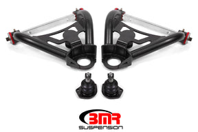 BMR 64-72 A-Body Upper Non-Adj. A-Arms w/ Stock Spindles (Polyurethane) - Black Hammertone BMR Suspension