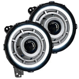 Oracle Oculus BiLED Projector Headlights for Jeep JL/Gladiator JT  Satin Silver 5500K