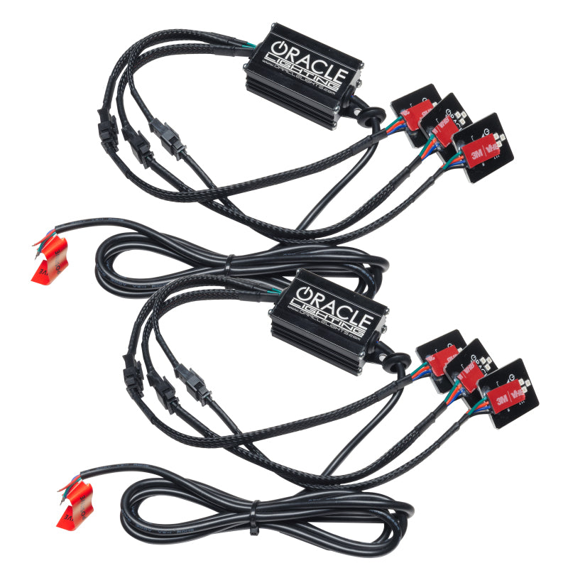 Oracle 21-22 Nissan Titan Demon Eye RGB Headlight Upgrade Kit - ColorSHIFT w/o Cntrl