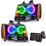 Oracle 07-13 Chevy Avalanche Pre-Assembed SMD Headlights - ColorSHIFT w/ 2.0 Controller