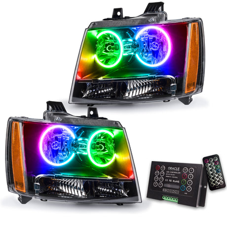 Oracle 07-13 Chevy Avalanche Pre-Assembed SMD Headlights - ColorSHIFT w/ 2.0 Controller