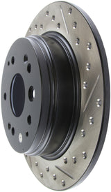StopTech 04-08 Acura TL / 03-09 Honda Element Slotted & Drilled Left Rear Rotor