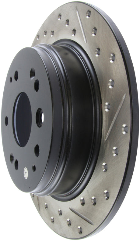 StopTech 04-08 Acura TL / 03-09 Honda Element Slotted & Drilled Left Rear Rotor