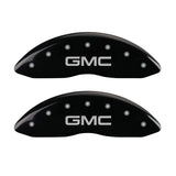 MGP 4 Caliper Covers Engraved Front & Rear Denali Black finish silver ch