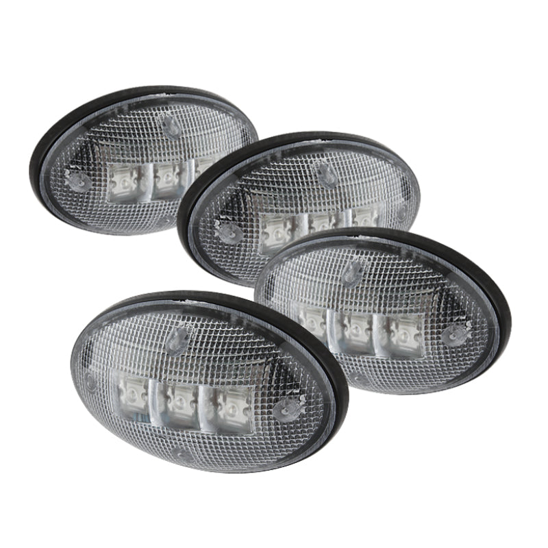 xTune Ford Superduty F250-F550 99-10 Dually Fender LED Side Fender Lights Clear ACC-LED-FDSD99-SL-C