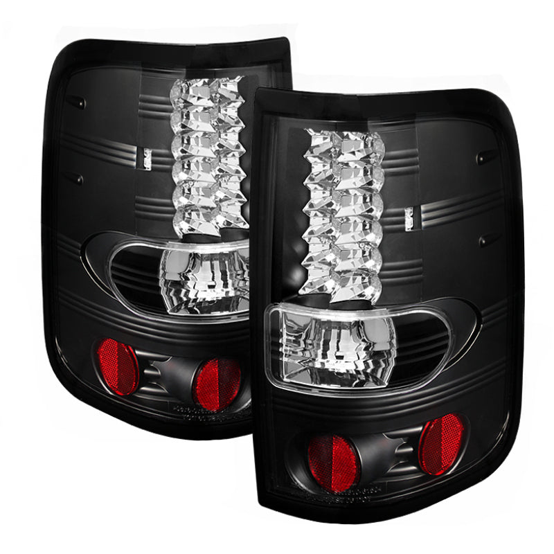 Spyder Ford F150 Styleside 04-08 (Not Fit Heritage & SVT)LED Tail Lights Black ALT-YD-FF15004-LED-BK