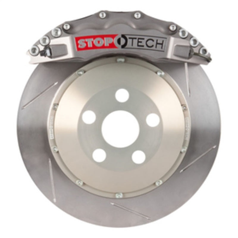 StopTech 10-16 Hyundai Genesis Coupe Front BBK - ST-60 Caliper Silver / 2pc Slotted 355x32mm Rotor