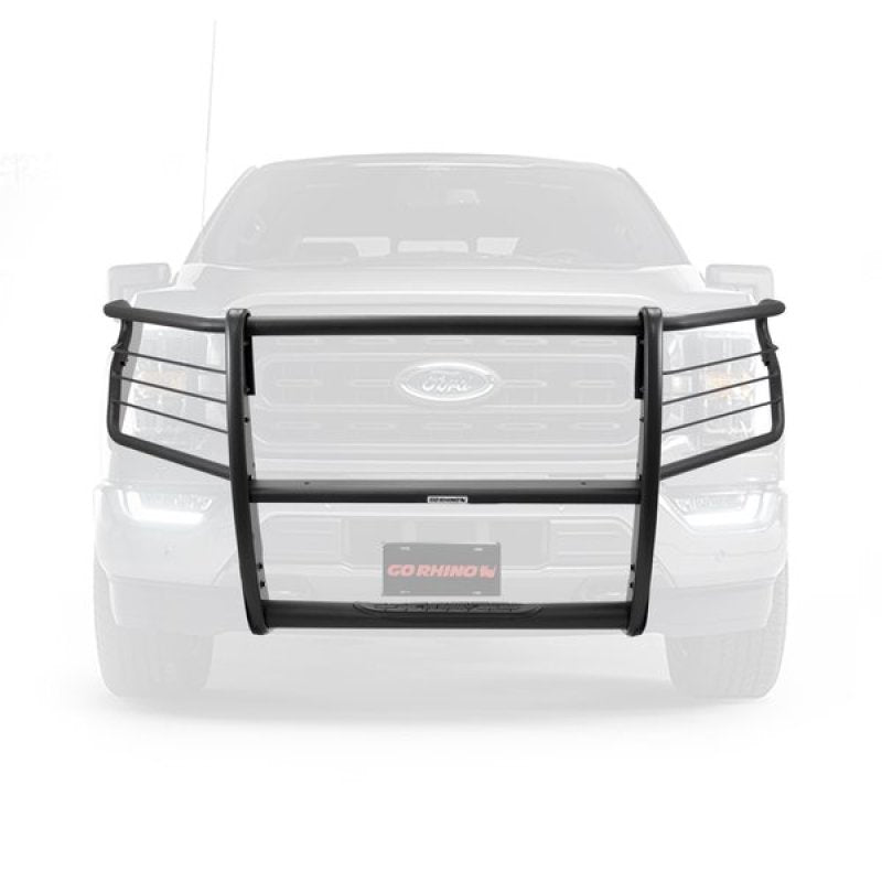 Go Rhino 18-20 Ford F-150 3100 Series StepGuard Center Grille + Brush Guard - Tex. Blk