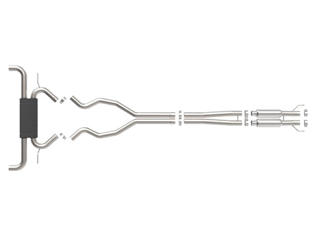 aFe Vulcan Series 2 1/2in 304 SS Cat-Back 19-20 Ford Edge ST V6 2.7L(tt)